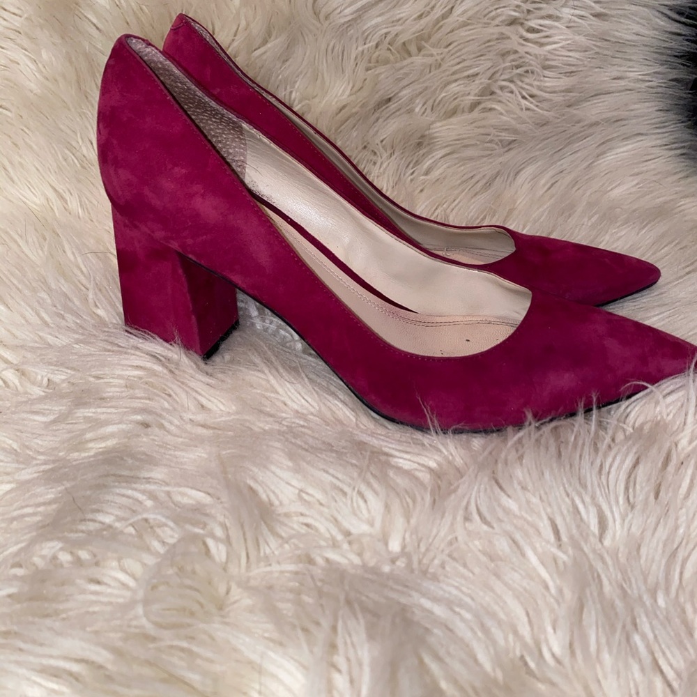 Raspberry Marc Fisher 2 1/2 inch Pointed Pumps